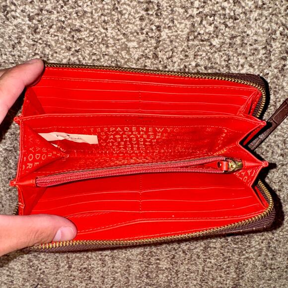 Kate Spade Rialto Place Neda Clutch Wallet Brown - Picture 2 of 8